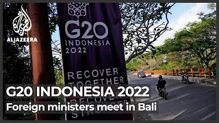 G20 foreign ministers meeting in Bali set to focus on Ukraine war [upl. by Pfeifer736]