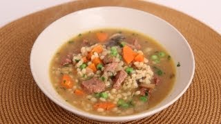 Beef amp Barley Soup Recipe  Laura Vitale  Laura in the Kitchen Episode 523 [upl. by Rurik295]