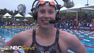 Lilly King dominates 50m breaststroke at TYR Pro Swim Series in Mission Viejo  NBC Sports [upl. by Notluf]