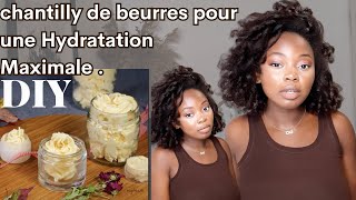 beurre de karité pour les cheveux Recette creme capillaire Kelly Mavice [upl. by Eesdnyl584]