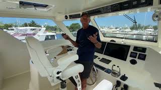 2021 Marlow Yacht 62  check out a demo of the Dockmate remote control amp hear the owners comments [upl. by Cassy]