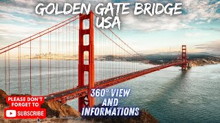 Golden Gate Bridge Explore San Franciscos Iconic Landmark in Stunning 360° Virtual Tour amp History [upl. by Noeled]