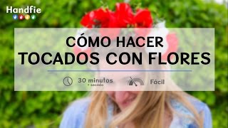 Cómo hacer un tocado de flores · Handfie DIY [upl. by Abey]