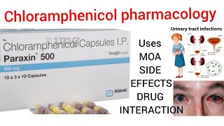 Chloramphenicol pharmacology  MOA  Uses  Side effects  Chemistry  drug interaction antibiotics [upl. by Cannell]