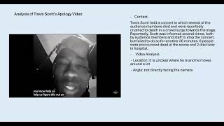 apology video analysis Travis Scott [upl. by Vinni]