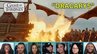 MORE Reactors Reacting to DAENERYS Arriving On DROGON  Game of Thrones 7x4 quotThe Spoils of Warquot [upl. by Tiphanie]