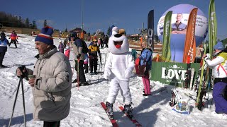 Narciarski Puchar Reksia w Wiśle 18022024 [upl. by Dottie]