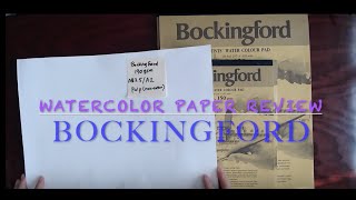 Watercolor Paper Review Bockingford 150 190 300gsm [upl. by Lonny]