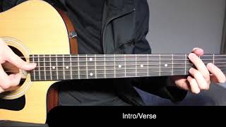 Creed One Last Breath Guitar Lesson Tutorial How to play the Fingerpicking IntroChords [upl. by Oluap430]