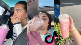 Starbucks pink drink viral  Tiktok compilation [upl. by Esnahc]