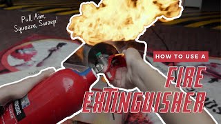 How to use a Fire Extinguisher  ASMR [upl. by Uriia]