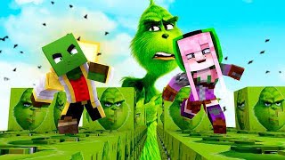 🤘 CARRERA DE LUCKY BLOCKS DEL GRINCH EN MINECRAFT [upl. by Lati]