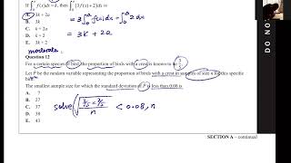 2021 VCAA November Math Methods Exam 2 Workthrough [upl. by Aiuqcaj]