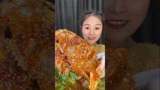 Spicy Lambs Head mukbang deliciious yummy short shorts [upl. by Renfred]