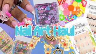 Temu Aliexpress Amazon Michaels Dollar Tree Nail Haul Nail Art Haul Cheap nail supplies Nail haul [upl. by Ysirhc]