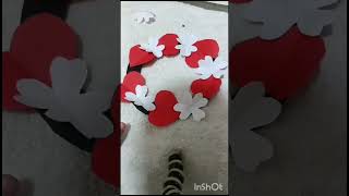 Wallpaper hanging craft ideas youtubeshorts paperflowerwallhangingcraftideas diy homedecor diy [upl. by Simpson]