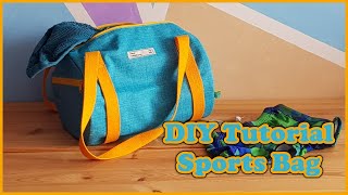 DIY Tutorial Sports Bag  Sporttasche nähen [upl. by Ode]