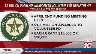 VIDEO Texas AampM Forest Service awards 100000 in grants to Panhandle fire departments [upl. by Florencia]