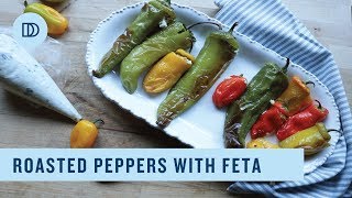 Roasted Peppers Stuffed with Feta Cheese [upl. by Itaws]