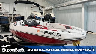 2019 Scarab 165 IDImpact Jet Boat Tour SkipperBuds [upl. by Rahcir]