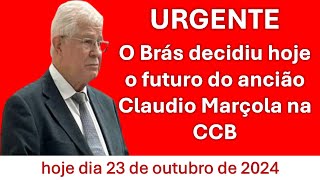 O futuro do ancião Claudio Marçola está sendo decidido agora no Brás  23102024 [upl. by Plato]