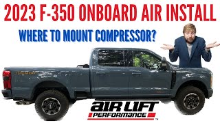 2023 Ford Superduty Onboard Air compressor install struggles airliftperformance [upl. by Himelman]