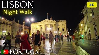 🇵🇹 LISBON NIGHT WALK  The Capital City of Portugal  June 2024  4K [upl. by Jarvey]