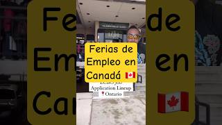 Feria de empleo en Canadá [upl. by Lipson]