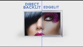 Direct Backlit vs Edgelit Lightboxes [upl. by Herson]