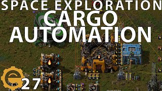 Automating cargo rockets  Factorio Space Exploration 27 [upl. by Whitman59]