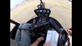 Robinson R22  Full startup procedure [upl. by Ettennyl]