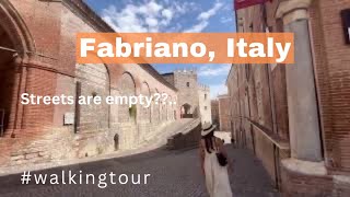 Fabriano Italy l Walking Tour in 4K [upl. by Neemsay7]