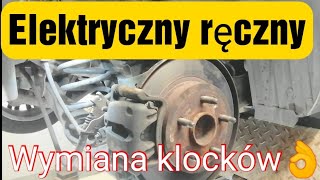 JAK WYMIENIĆ KLOCKI HAMULCOWE Z ELEKTRYCZNYM RĘCZNYM elektrycznyręczny wymianaklocków tył [upl. by Jamin624]