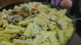 Recipe for Chicken Florentine Pasta Using Zaycon Farm Fresh Chicken Thighs [upl. by Ymmak]