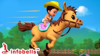 Chal Mere Ghode Chal Chal Chal amp much more  Hindi Rhymes Collection for Children  Infobells [upl. by Boswall760]