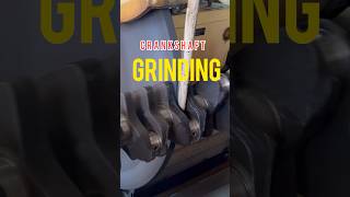 Grinding the Crankshaft Rod journals shorts how grinding crankshaft best youtube video car [upl. by Ruttger75]