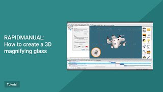 RapidManual Tutorial How to create a 3D magnifying glass [upl. by Atinid377]