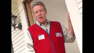 How To Install A Prehung Exterior Door  by Lowes [upl. by Ailedroc]