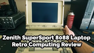 Zenith SuperSport 8088 Laptop  Retro Computing  Part 1 [upl. by Hailat]