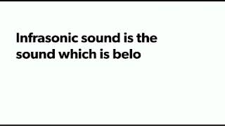 Infrasonic sound hear it [upl. by Ariela]