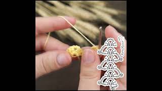 Ribbon Lace quotSpikeletquot crochet  Crochet lace tape pattern tutorial crochet crochettutorial [upl. by Malcom]