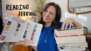 READING VLOG ⭐️  book haul amp starting a reading journal [upl. by Moina]