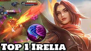 Wild Rift Irelia  Top 1 Irelia Gameplay Rank Grandmaster [upl. by Doownil]