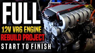 Rebuilding a 25 year old 12v VR6 Engine for a Swap [upl. by Anilecram807]