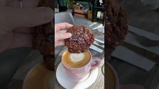 POV How I drink my coffee coffee cookies glutenfreecookies coffeeart [upl. by Dorsman]