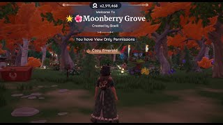 Palia the most stunning plot tour moonberry grove [upl. by Emiatej]