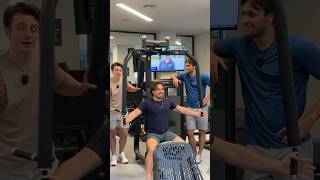 machine chest flys fitnesstrainerslife fitnesscomedy funny [upl. by Aibonez]