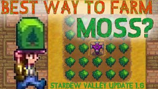 Best Way to Farm Moss  Moss Farming Math in Stardew Valley 16 [upl. by Boiney]