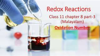 Redox reactions in Malayalam Part 3  Class 11 Chapter 8  Oxidation Number II Rays Of Chemistry [upl. by Scever]