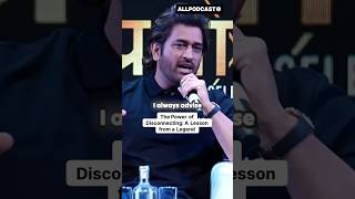 LESSON BY THALA shorts msdhoni ALLPODCAST [upl. by Alin]